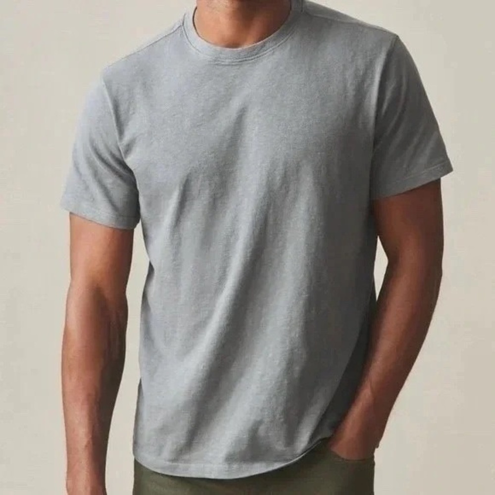 American Giant T Shirt Men XL Brown Cotton Knit Regular Fit Crew Neck Streetwear